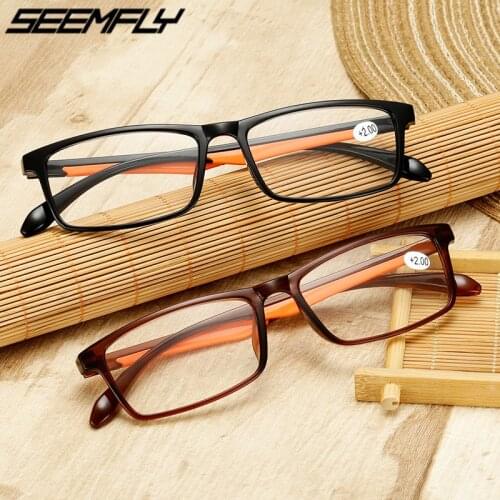 Seemfly TR90 Ultralight Reading Glasses Men Women Presbyopic Eyeglasses Hyperopia Eyewear Optical Spectacles Reader +1.5 2.5 3.5
