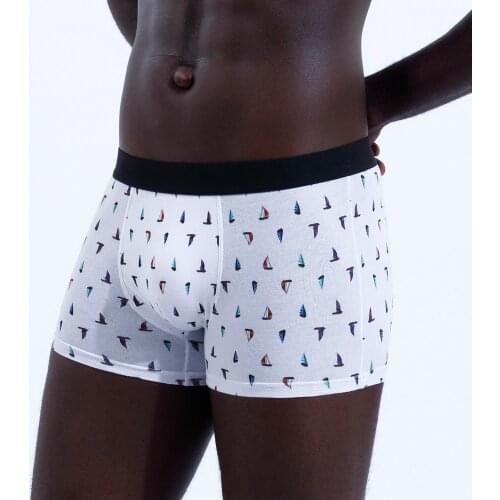 Mens Panties Boxershorts Comfortable Elastic Underpants for Man Homme Boxers Shorts Cotton Underwear Male Fashion Brand