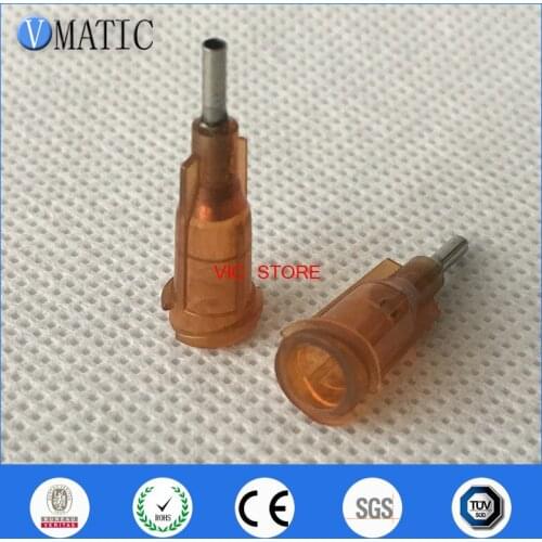 Free Shipping 100Pcs 15G 1/4'' Inch Luer Lock Glue Dispensing Needle Tip