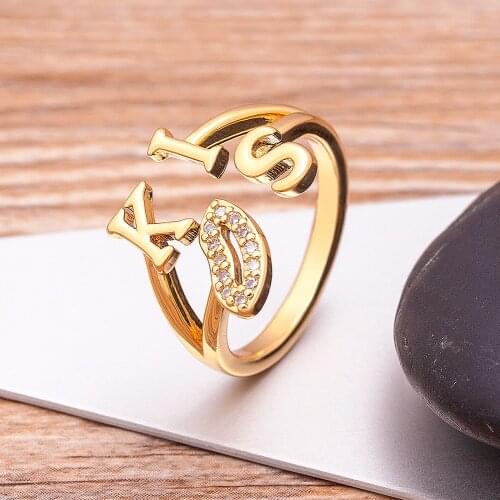 New Luxury Double Layers Kiss Shape Rings Wedding Engagement Love Charm Open Adjustable Rings Elegant Cubic Zirconia Jewelry
