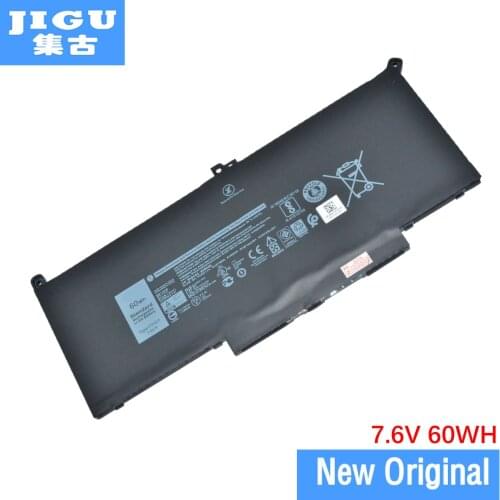 JIGU Original Laptop Battery 2X39G F3YGT For DELL For Latitude 12 7000 7290 13 7000 7390 7380 7490 7.6V 60WH