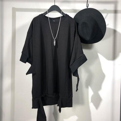 Owen seak Men Casual T Shirt Mens Clothing High Sweater Hip Hop Tops Tees Summer Men Solid Black T Shirt Size