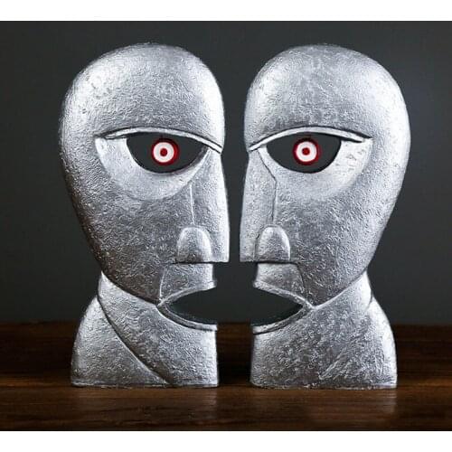 Nordic Resin Statue Decorative Bell Head Sculpture Ornaments Home Decor Abstract Figurines Crafts Living Room Desktop Decoration