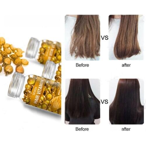 30Pcs/Set Repair Hair Vitamin Moisturizing Hairs Natural Smooth Silky Capsule Keratin Complex Hair Care Oil for Female