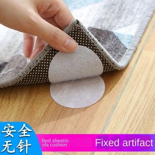 10Pcs/set Home Floor Rug Carpet Mat Grippers Self-adhesive Anti Slip Tri Sticker Reusable Washable Grip Sticker Pads D#3 E0723