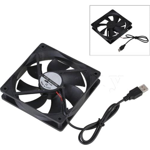 12CM DC 5V 12025 USB Power Ball Bearing Computer Case Cooler Cooling Fan
