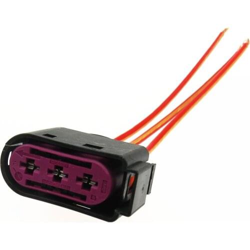 1J0937773 Car Connector Plug Pigtail Battery Fuse Box 3Pin For Golf MK4 Jetta Bora Beetle Caddy Sharan Seat Leon Alhambra A3 TT