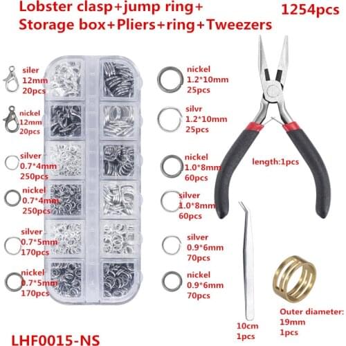 200/600/1200pcs Novice suit DIY handmade Jewelry Beaded Bracelet Necklace earrings accessories torus tool kit