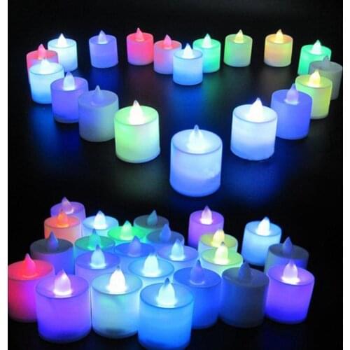 2021 3 x AG10 Batteries 24Pcs Beautiful Convenient Smart Flameless LED Candles Light Lamp Tealights Propose Wedding Bathroom