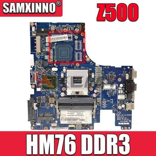 Akemy For Lenovo Ideapad Z500 Laptop Motherboard VIWZ1 Z2 LA-9063P Main Board HM76 DDR3 (DVD Connector 10PIN)