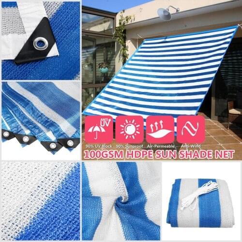 Anti-UV Sun Shade Sail Top Outdoor Garden Canopy Patio Cover Sunscreen Shade Net