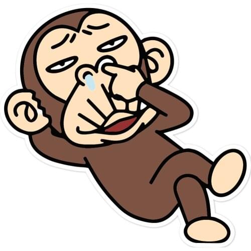 Car Stickers Decor Motorcycle Decals Funny Monkey Decorative Accessories Creative Sunscreen Waterproof PVC,15cm*15cm