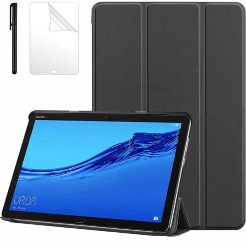 Case for New Huawei M5 Lite10 Inch Tablet for MediaPad M5 Lite 10.1 BAH2 L09 W19 DL AL09 Smart Cover Case + Film