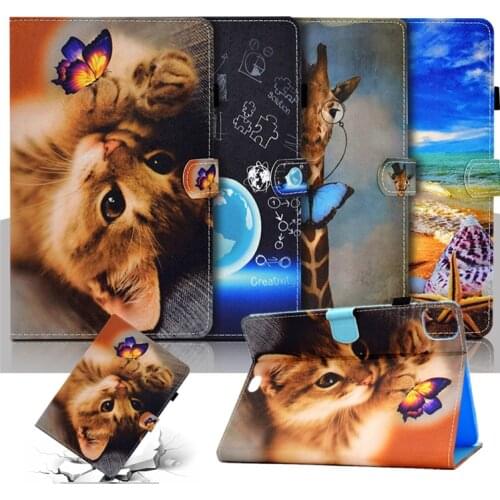 PU Leather Coque Case for iPad Air 2020 10.9 Magnetic Flip Cover Pencil Protector for iPad Air 4th Generation Anime Girl Case