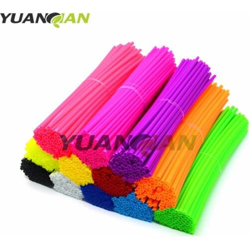 MOTO 72 pcs For kawasaki kx 250 Motocross Dirt Bike Enduro Wheel RIM SPOKE SKINS COVERS For WR250 KTM150 EXC450 250 kawasaki ktm