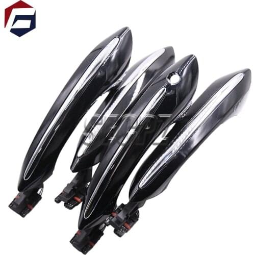 Black car Exterior Comfort Access door handle for BMW 5 6 7 series F10 F12 640i 650i 51217231931 51217231932 51217231933 5121723