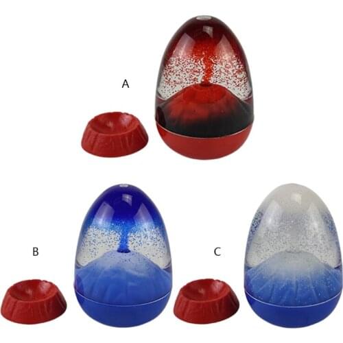 Creative Acrylic Decoration Hourglass Volcano Hourglass Liquid Movement Sand Timer Home Office Decoration