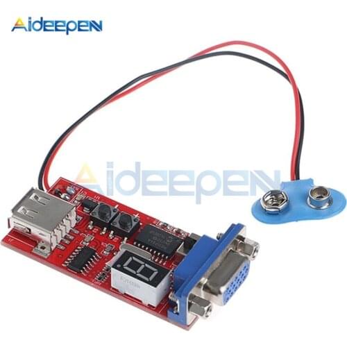 DC 9V VGA Signal Generator LCD Tester 15 Different Signal Output USB Battery Dual Power Supply