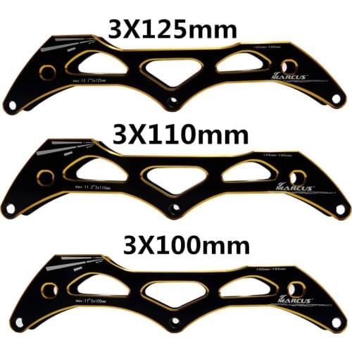 HOOMORE 125mm 110mm 100mm 3 wheels inline speed skating base for 3X125mm 3X110mm 3X100mm skates frame 150mm 165mm 195mm alloy PS