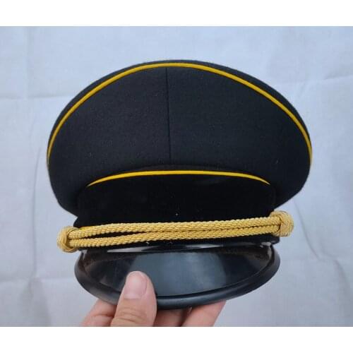 WWII GERMAN officer WH WEHRMACHT MARSHAL WOOL GENERAL CRUSHER CAP WITH GOLD CHIN CORD HAT only SIZE XXL 61-62 cm