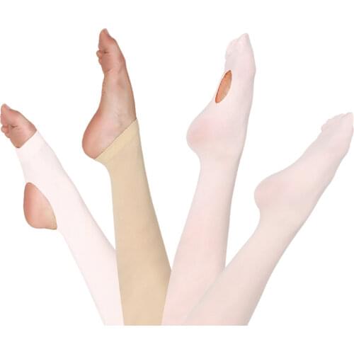 Adult Women Kids Pantyhose Tights for Dancing Elastic Waist Yoga Footless Tight Girls Stirrup Convertible Dance Ballet Tights