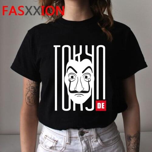 La Casa De Papel Money Heist the House of Paper Bella Ciao tshirt women 2021 streetwear couple clothes clothes ulzzang
