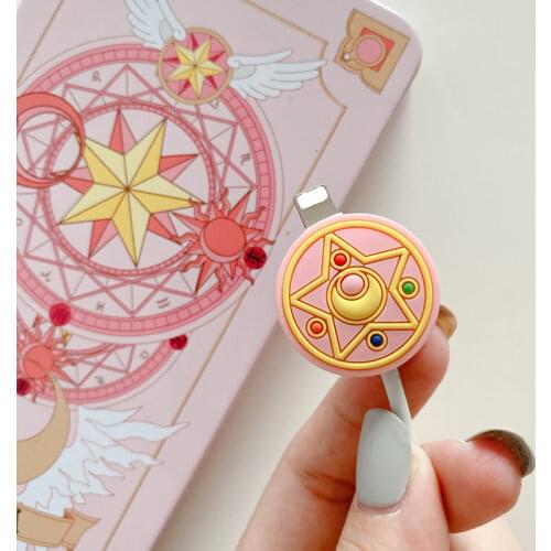 Cartoon Cable Protector For iPhone Samsung USB Charging Cable Cord Holder Protective Case Cute Animal Earphone Cable Decor Cover