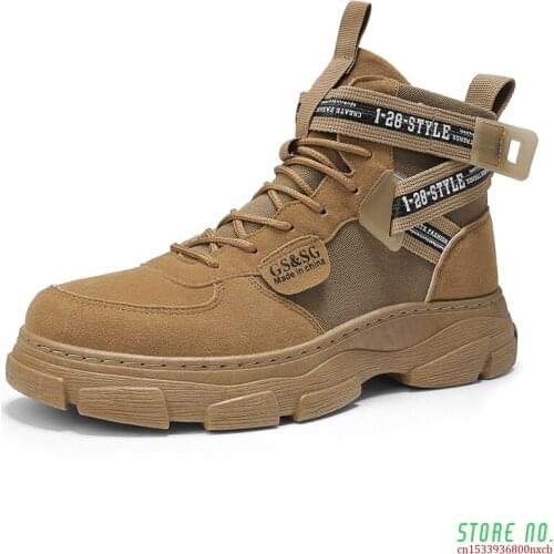 Mens Sneakers 2020 Autumn Winter Warm Matte Leather High Top Mens Shoes Large Size Size 44 Retro Casual Mens Boots Male