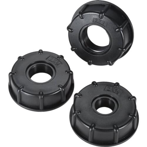 IBC Water tank Connector Plastic Valve Hose adapter Drain Coarse Thread 60mm Hole 1/2" 3/4" 1" anti-acid Garden Tool Connector