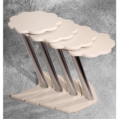 Modern 4 Pcs Daisy Zigon coffee table-Cream coffee tables table basse furniture living room table