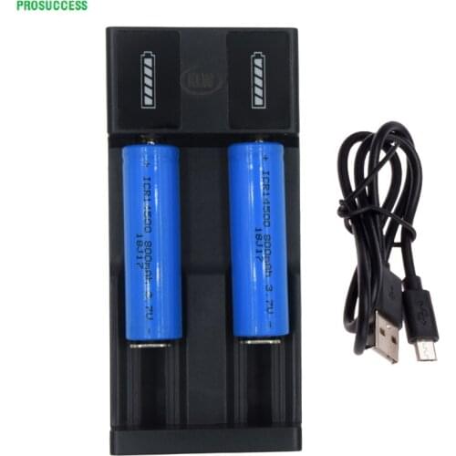 2 Slots smart 18650 charger 3.7V 26650 25500 22650 18350 17500 16340 14500 10440 10350 10500 lithium battery charger