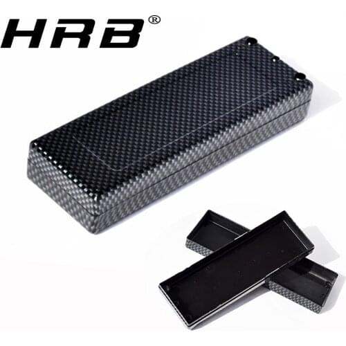 Carbon Fiber Hard Case lipo battery box Orange Black Sheath Banana case For RC 3S 4S Lipo Battery Protection Cover RC Parts