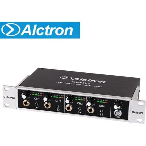 Alctron HA400V2 professional 4-channel mini portable headphone amplifier for studio/recording/broadcast monitor