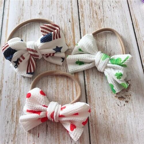 Baby Headband Bandeau Bebe Fille Baby Girl Headbands Newborn Hairband Toddler Fabric BowKnot Print Turban Headwear Accessory