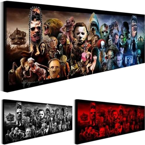Home Decor Fashion Poster Terror Canvas Printing Horror Movie Wall Posters For Home Decoration Painting For Living Room Bedroom