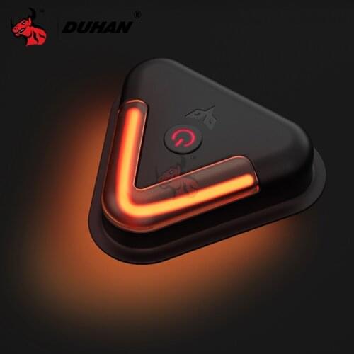 DUHAN Motorcycle 5V Warning Light Waterproof Off-Road Motorbike USB Charge LED Turn Signals Waterproof Moto Riding Flasher Light