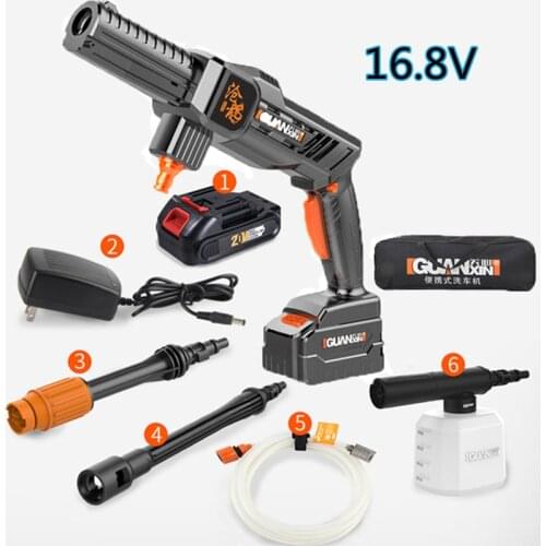 Electric Water Pressure Gun Car Wash Recharge Car Washing Machine Water Spray Foam Generator Foam Washer Tornado Car Accessories