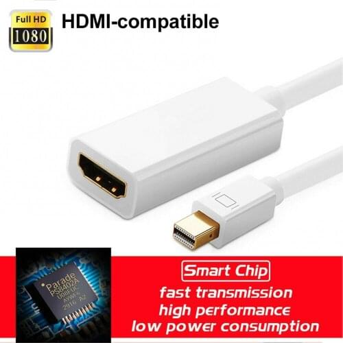 Thunder-Bolt Mini DisplayPort DP to HDMI-compatible Cable Adapter for iMac Macbook Pro Air