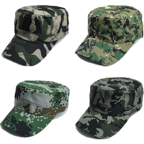 Camouflage Baseball Cap Men Women Tactical Flat Caps Outdoor Sports Camping Hiking Sunhat Hunting Sun Caps New Fashion Wholesale