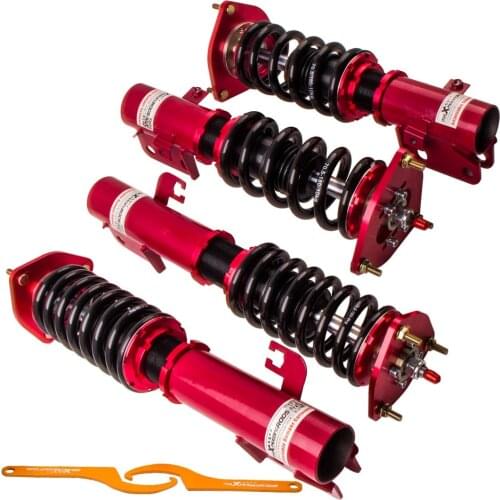 24 Ways Adjustable Damper Height Coilovers Kits For Subaru WRX GC8 STI 1993-2001 Shock Strut Absorber