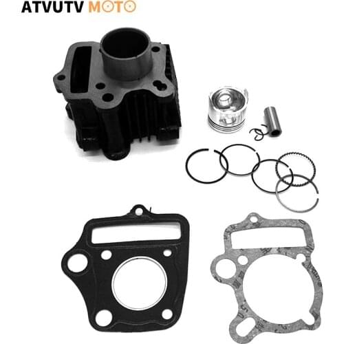 39mm Cylinder Piston Ring Gasket Kit For HONDA CRF ATC XR 50cc Engine Parts Kazuma Meerkat Redcat ATV Engine Cylinder Head Kit