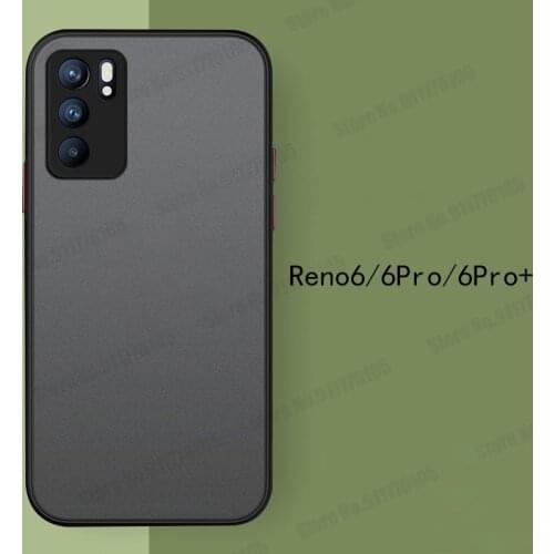 Skin Feel Matte Silicone Shockproof Phone Case For OPPO Reno 6 5 Pro Plus 4Z K9 A95 A55 A93 5G Find X3 Pro Slim Protective Cover