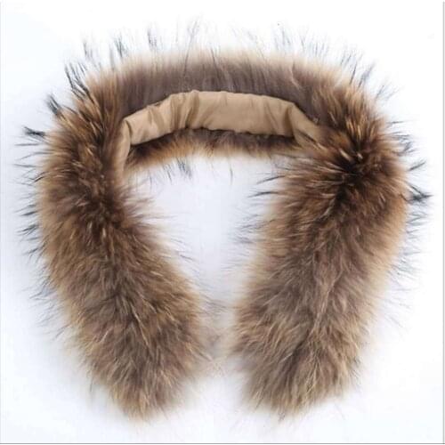 Fur Collar Womens Natural Fur Primary Color Fur Collar Shawl Raccoon Collar Fur Scraves