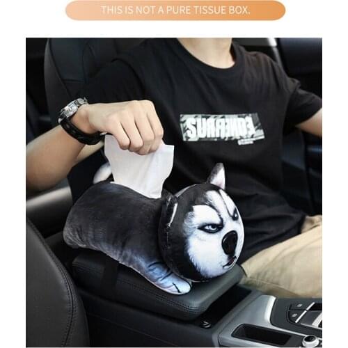 Cute Cartoon Car Tissue Box napkin holder car seat box for Office Home Decoration Car Ornaments Interior Dashboard Decoration