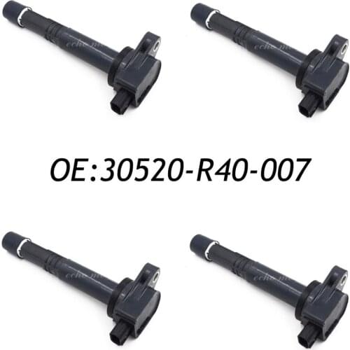 New 4PCS Ignition Coil Fits For Acura Honda Accord 08-11 CRV 10-11 2.4L 30520-R40-007 Genuine