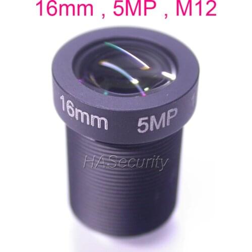 16mm M12 , 5.0MP , F1.8 aparture 1/2.5" LENs for CCTV camera board module installation assembly