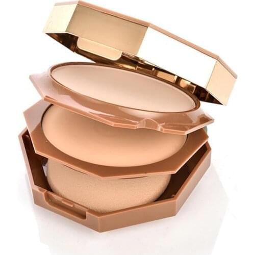 Natureza cobertura completa rosto em de longa prova dface face up novo fazer ferramentas compacto pressionado camada dou x2h7