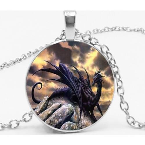 LETS SLIM Western Dragon Region Black Dragon Pendant Necklace Jewelry Necklace Send A Friends Gift Photo Private Order