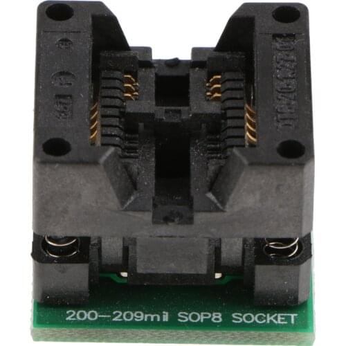 SOIC8 SOP8 to DIP8 Programmer Adapter IC Test Socket Converter Module Board 208MIL Blue Black