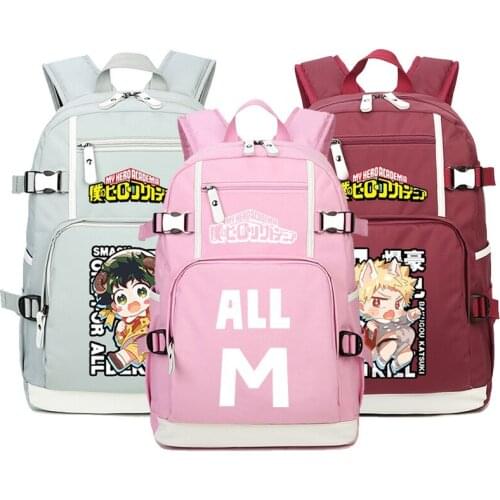 My Hero Academia One for All Bakugou Katsuki Backpack Laptop Bag School Book Girl Bag Shoulder Bag Travel Bag Boys Girls Gift